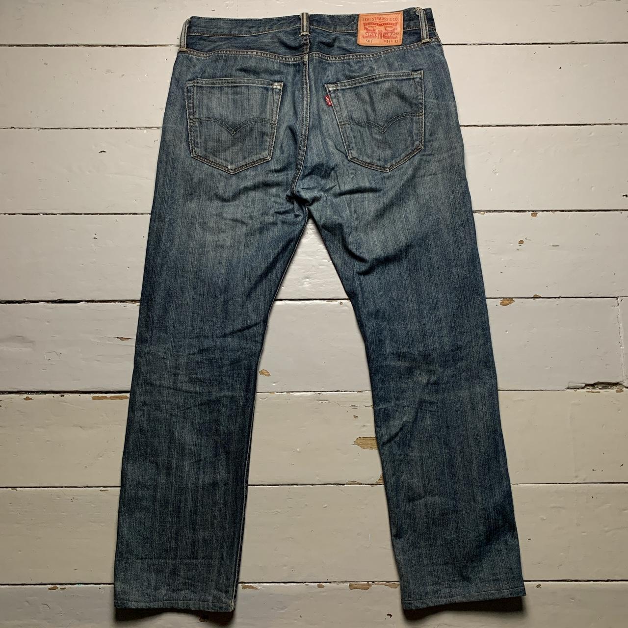 Levis 501 Grey Navy Jeans