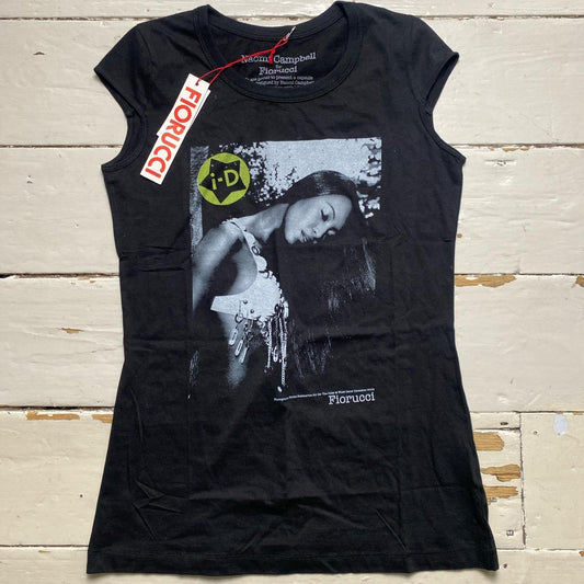 Fiorucci Naomi Campbell ID Magazine Black Vest T Shirt