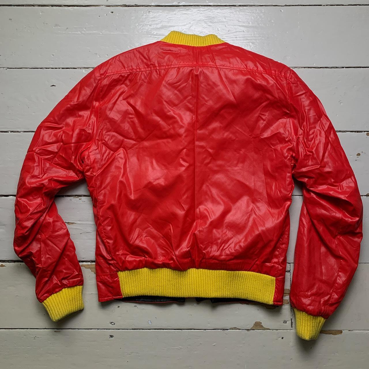 Made in Great Britain Red and Yellow Ski Bomber Jacket