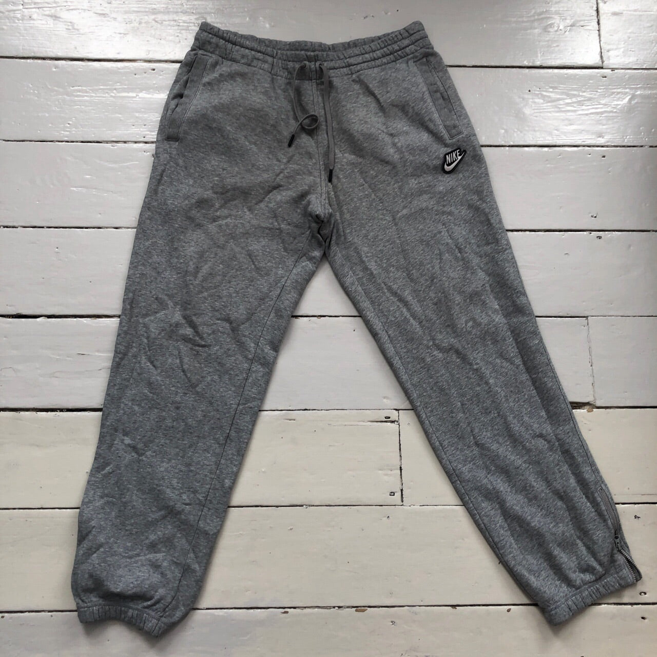 Nike Grey Jogger Bottoms (Large)