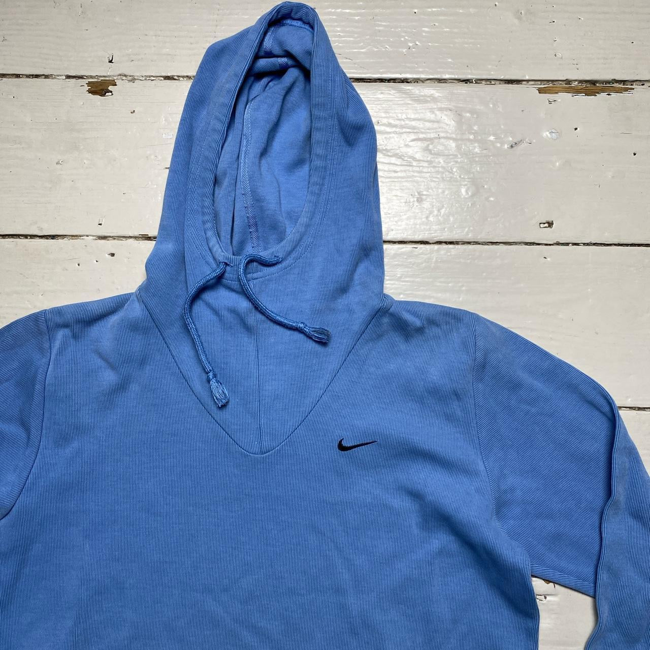 Nike Light Blue Hoodie Womens (Large)