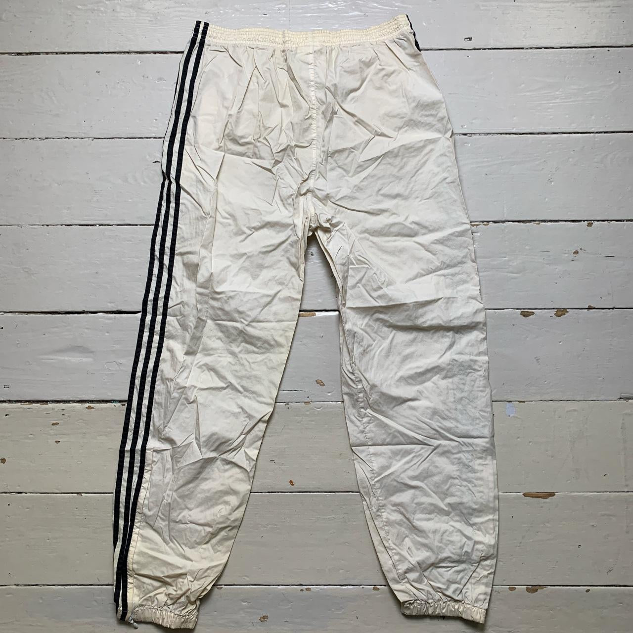 Adidas Vintage Cream Shell Bottoms (Medium)