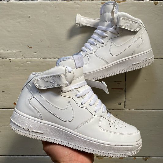 Nike Air Force 1 Mid White (UK 6)
