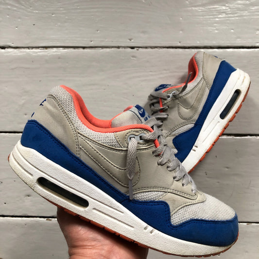 Nike Air Max 1 Blue Orange and White (UK 6)
