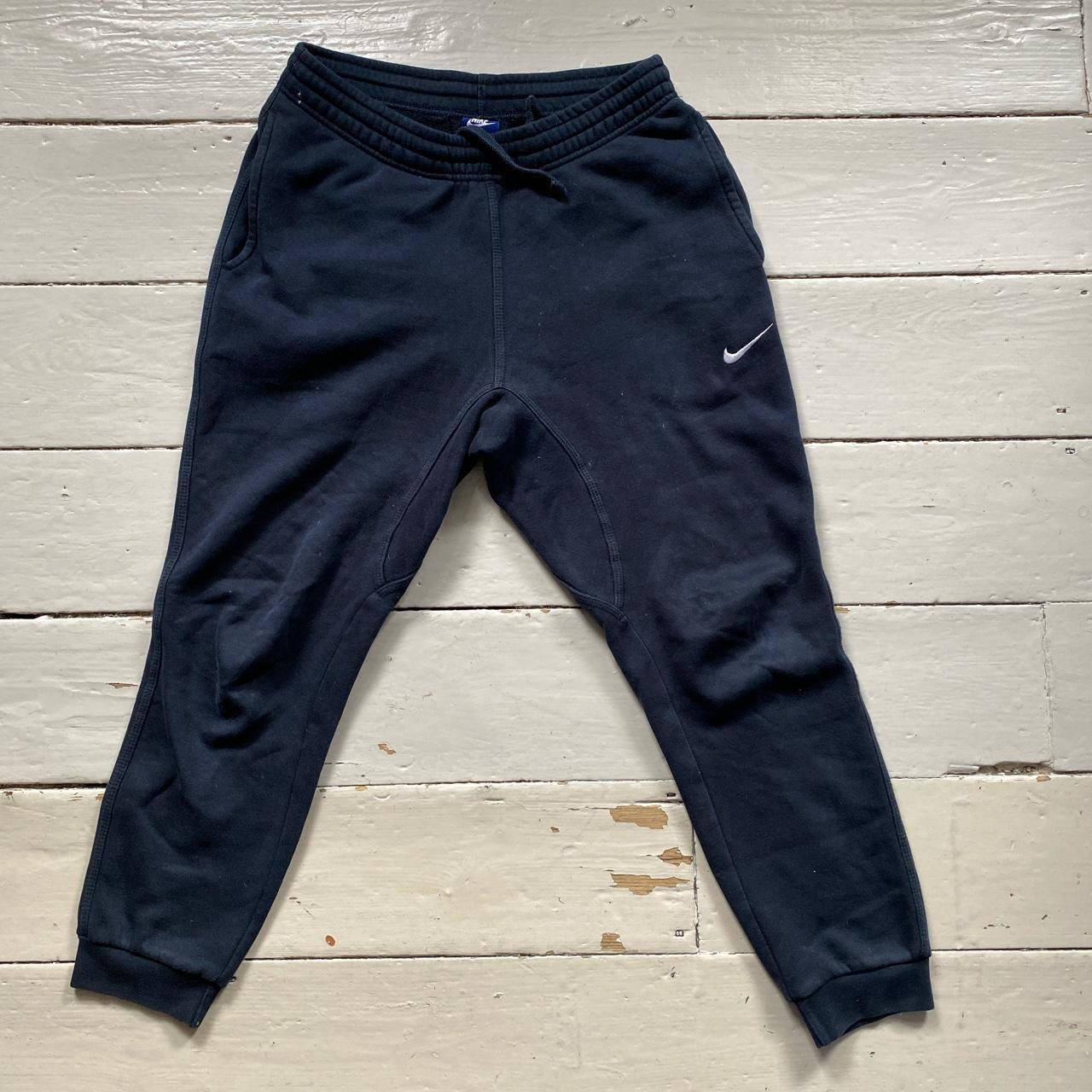 Nike Navy and White Joggers (Medium)