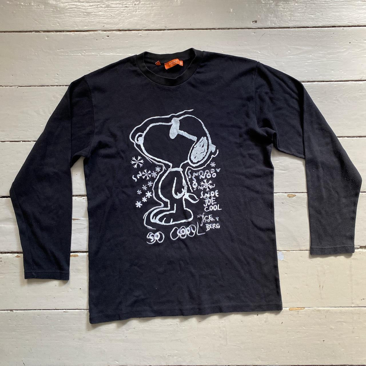 Iceberg History Vintage Snoopy Long Sleeve T Shirt (XL)