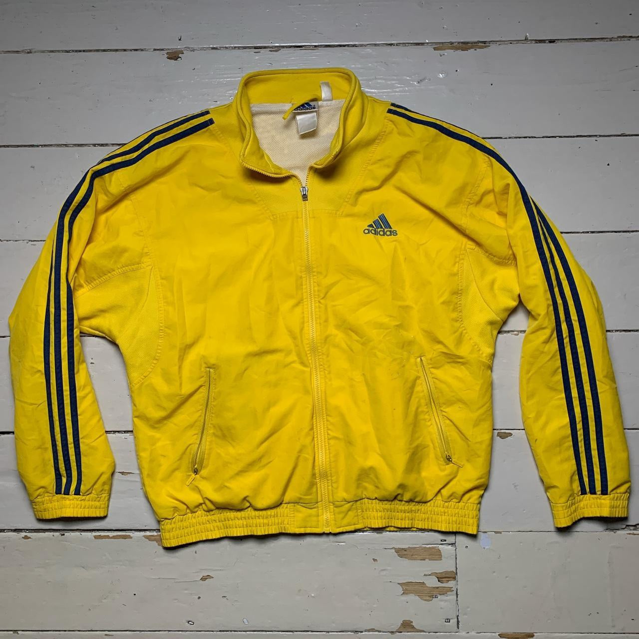 Adidas Vintage Yellow Shell Jacket (XL)