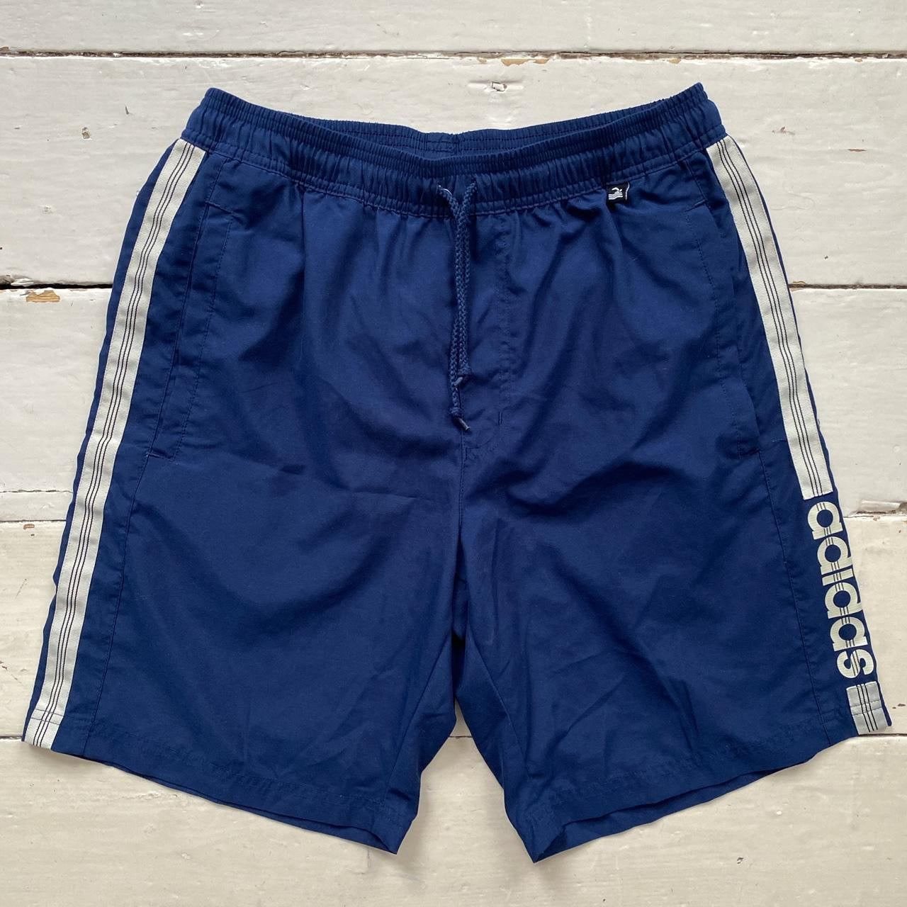 Adidas Navy Shell Shorts  (Small)