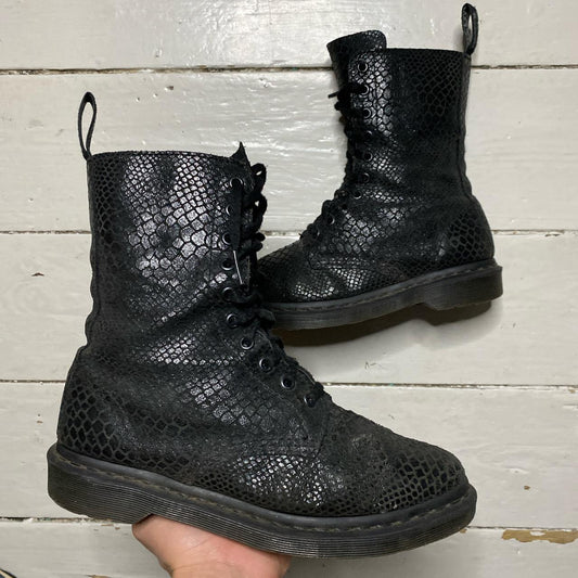 Dr Martens Snakeskin Boots (UK 6)