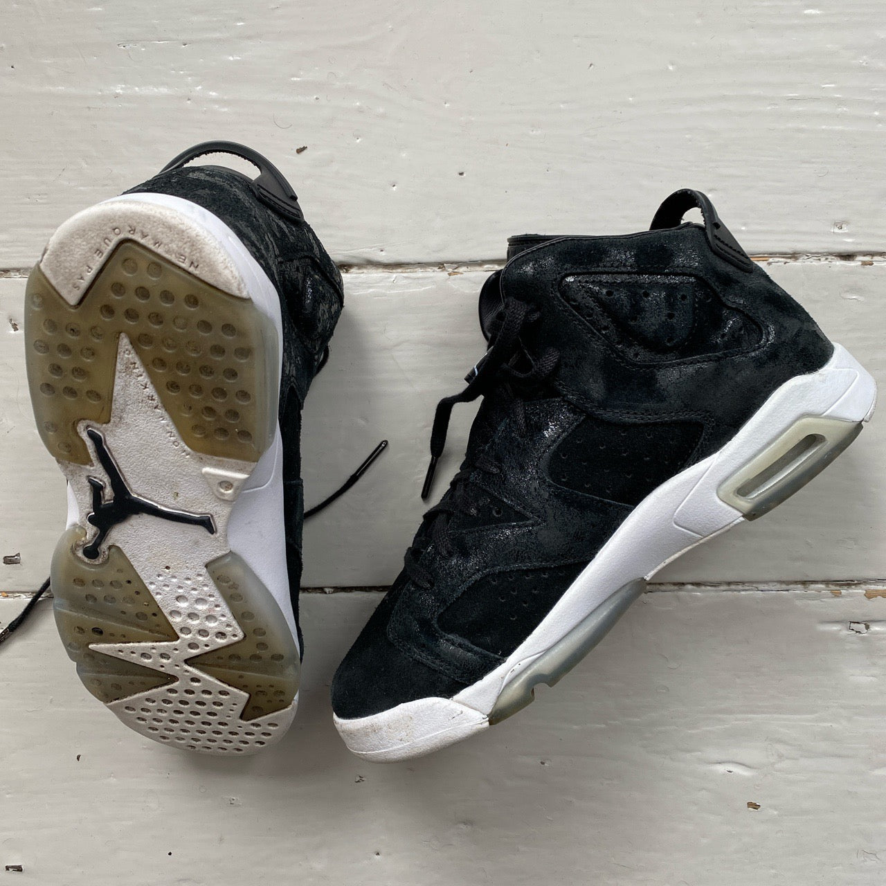 Jordan 6 Black Heiress Suede (UK 6)