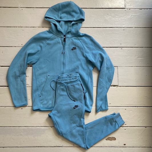 Nike Tech Fleece Light Blue Tracksuit (Small)