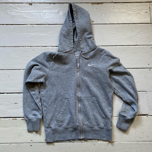 Nike Swoosh Grey Hoodie (Small)