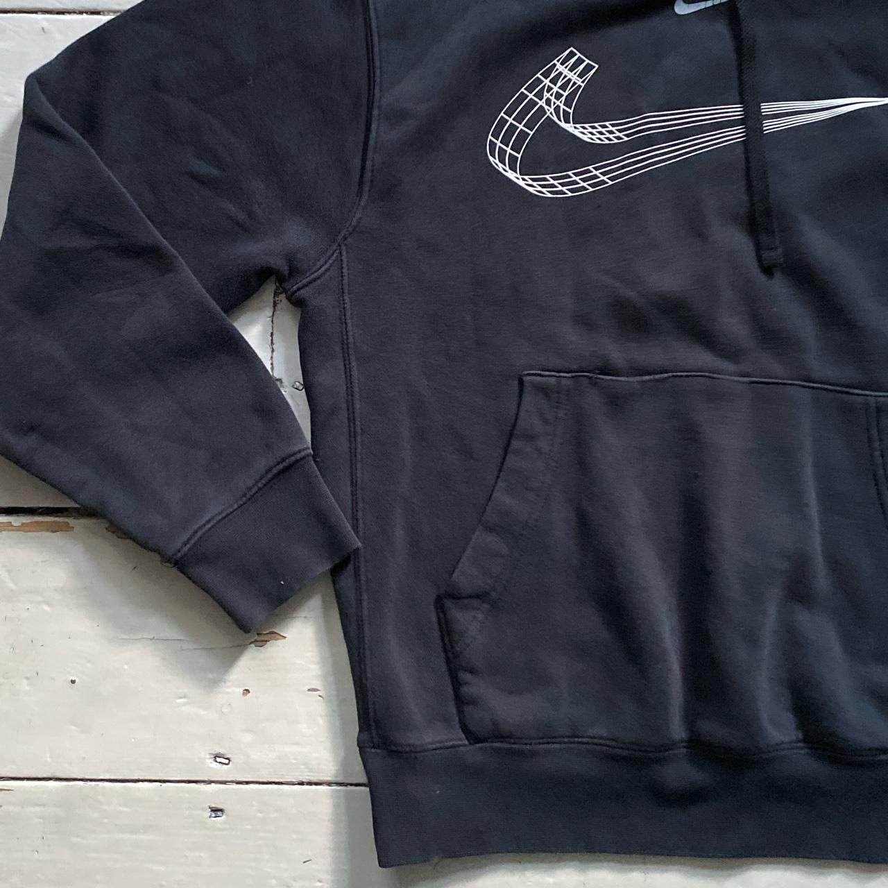 Nike Centre Swoosh Black Hoodie (XS)