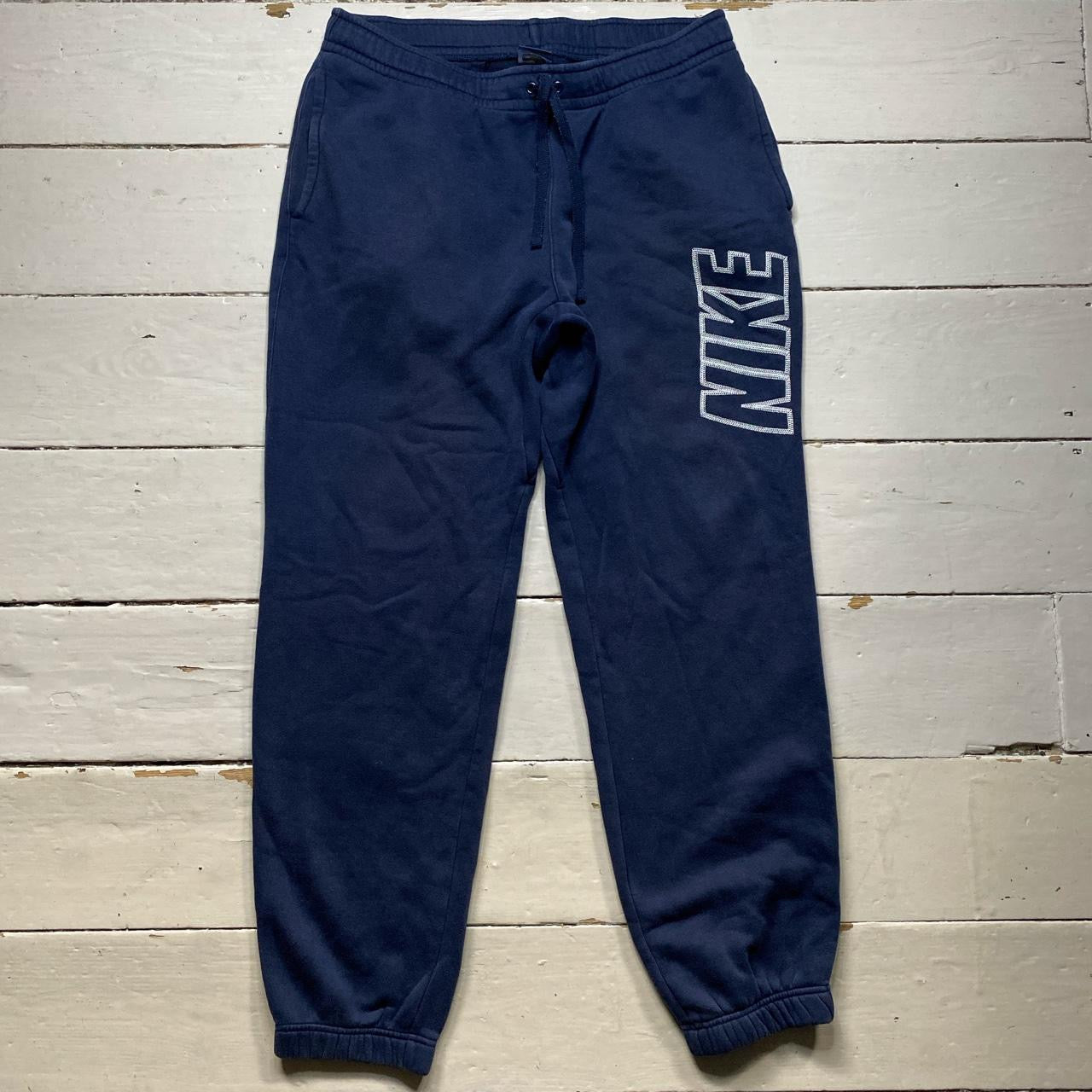 Nike Club Stitch Navy Joggers (Large)