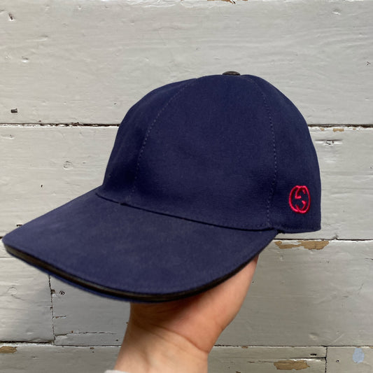 Gucci GG Supreme Navy Cap (Large)