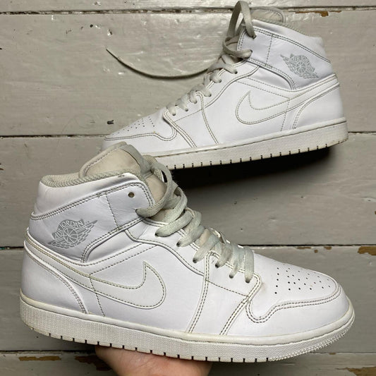 Jordan 1 Mid Platinum White (UK 10)