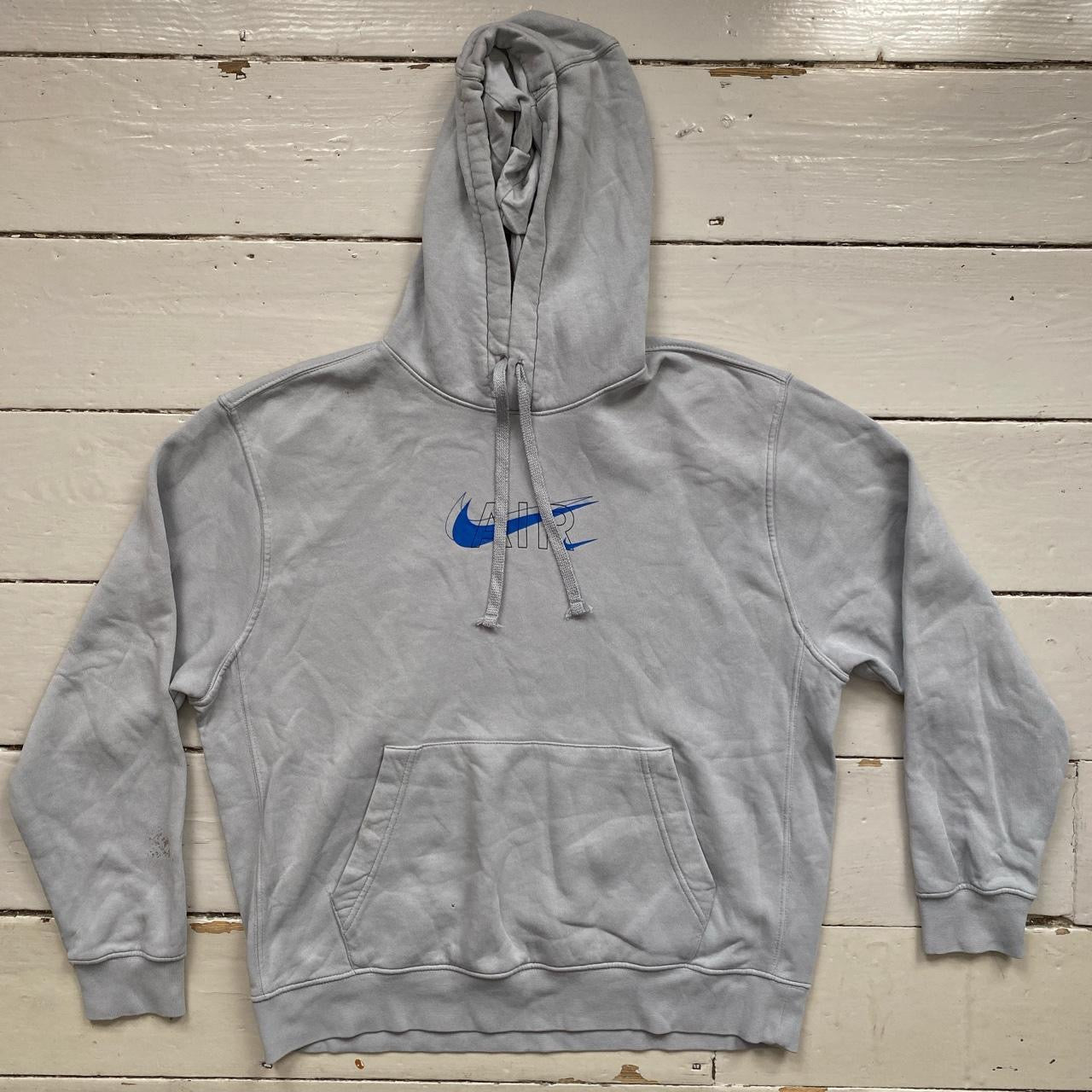 Nike Swoosh Grey Hoodie (Medium)