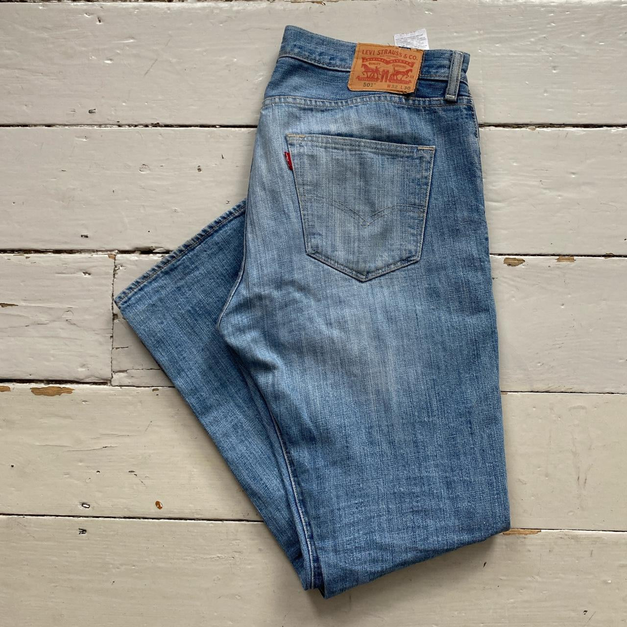 Levis 501 Light Blue Jeans (32/30)