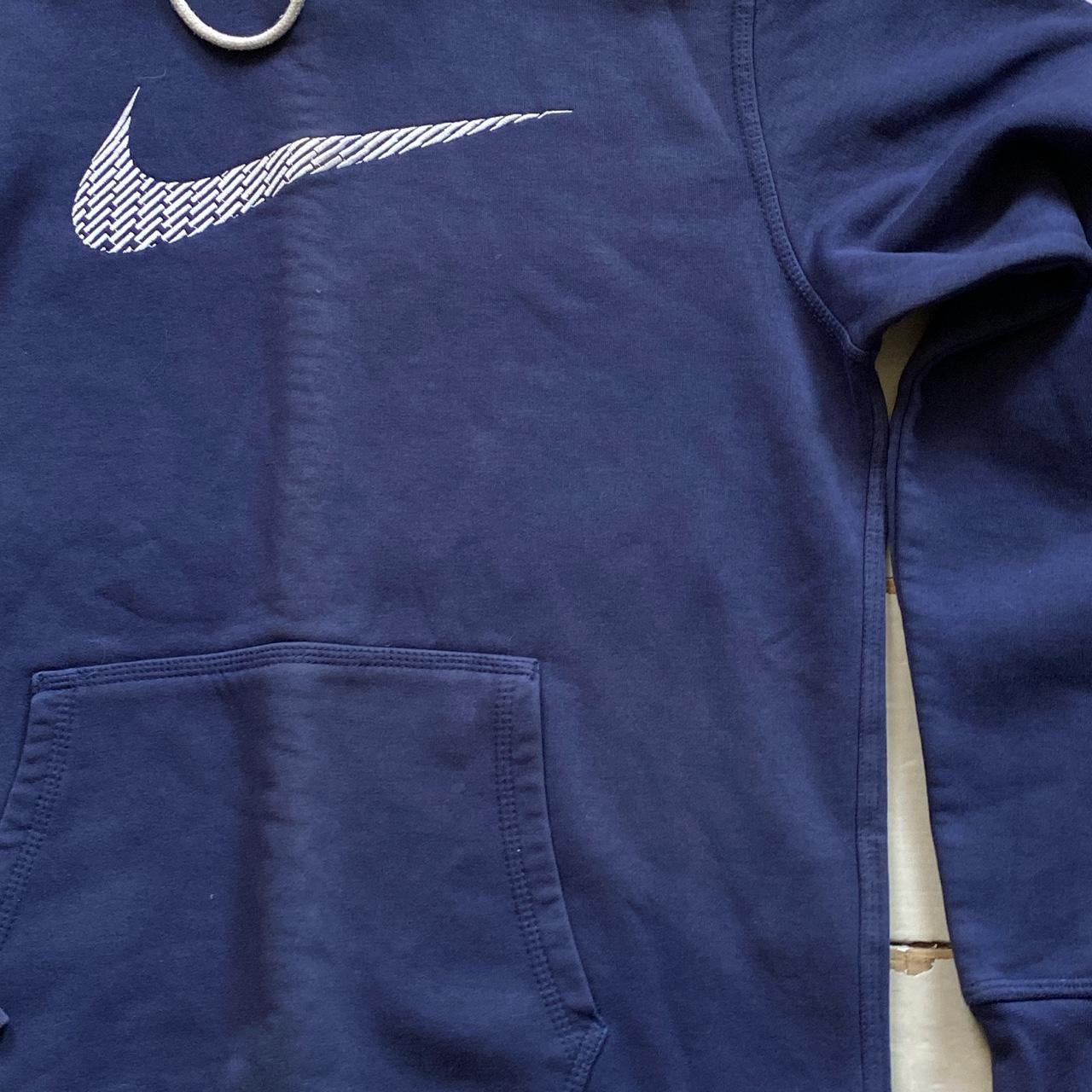 Nike Big Swoosh Navy Hoodie (Medium)