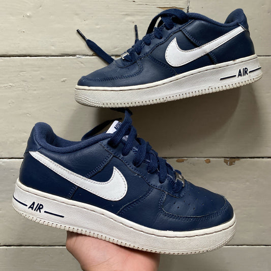 Nike Air Force 1 Navy and White (UK 4)