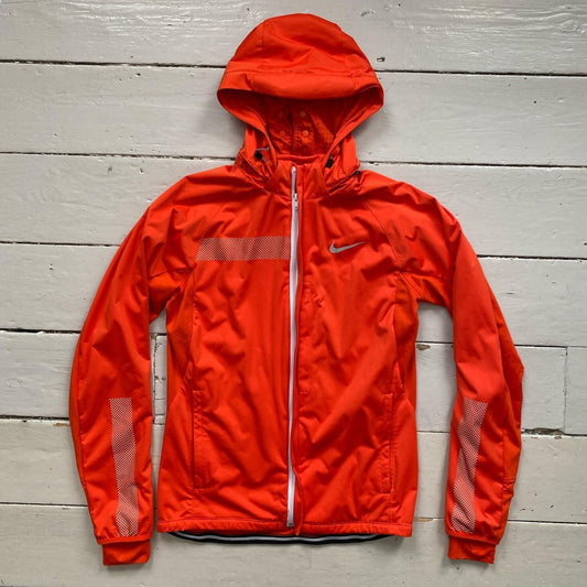 Nike Running Orange Windbreaker (Small)