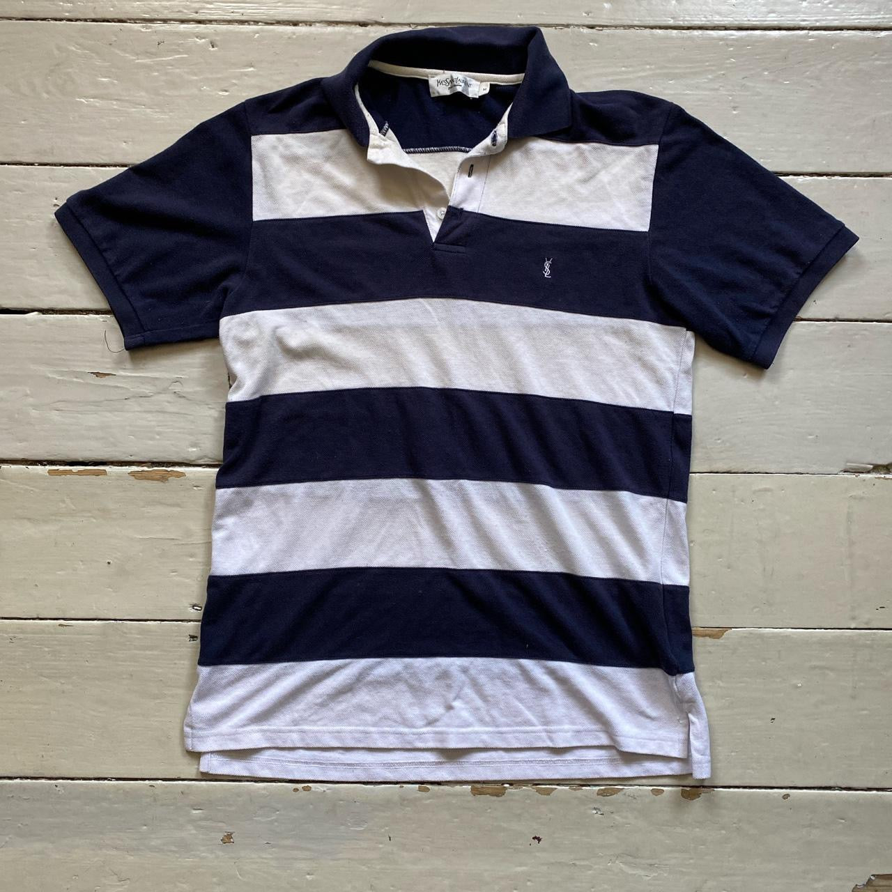 YSL Navy and White Polo (Medium)