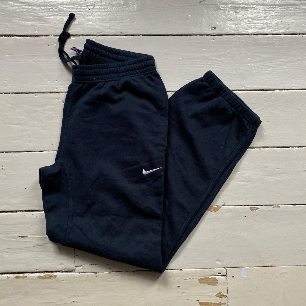 Nike Navy and White Joggers (Large)