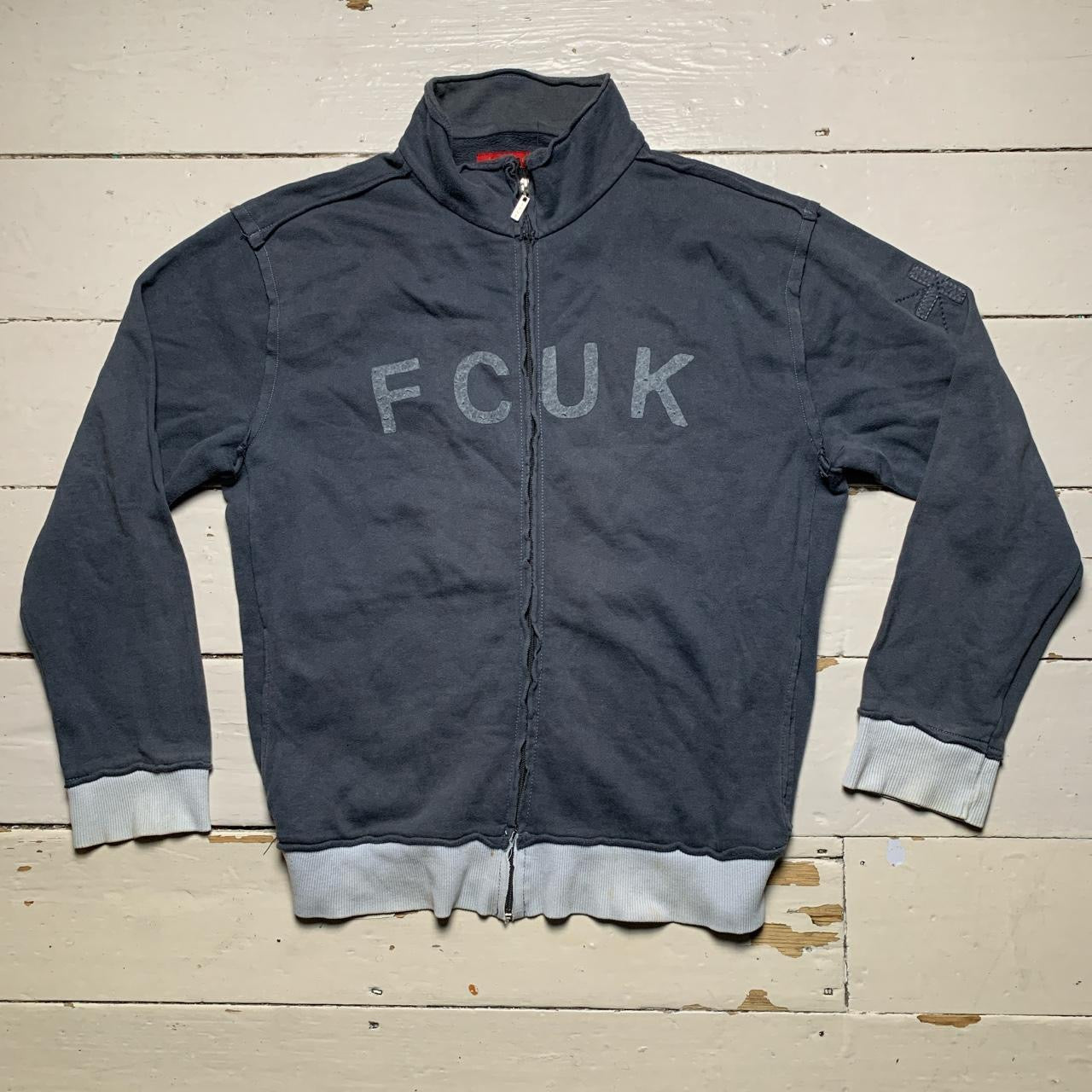 French Connection Vintage FCUK Zip Jumper (XL)