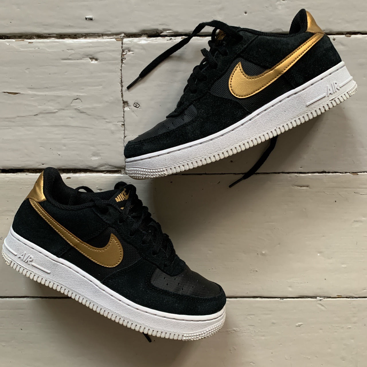 Nike Air Force 1 Black and Gold (UK 5)