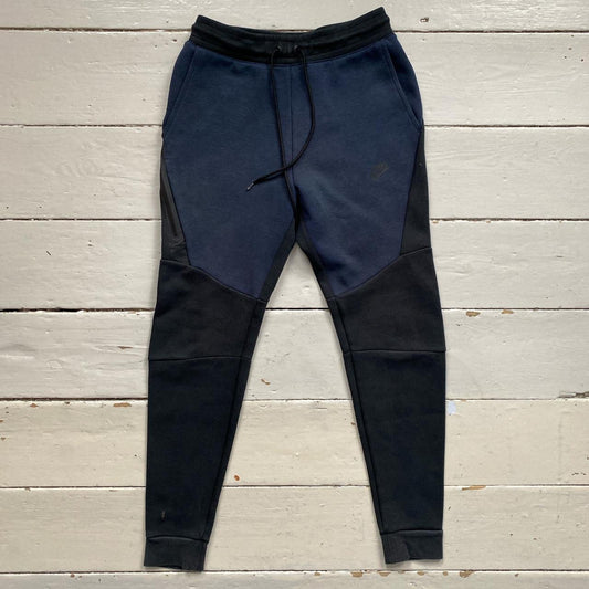 Nike Tech Fleece Navy and Black Bottoms (XS)