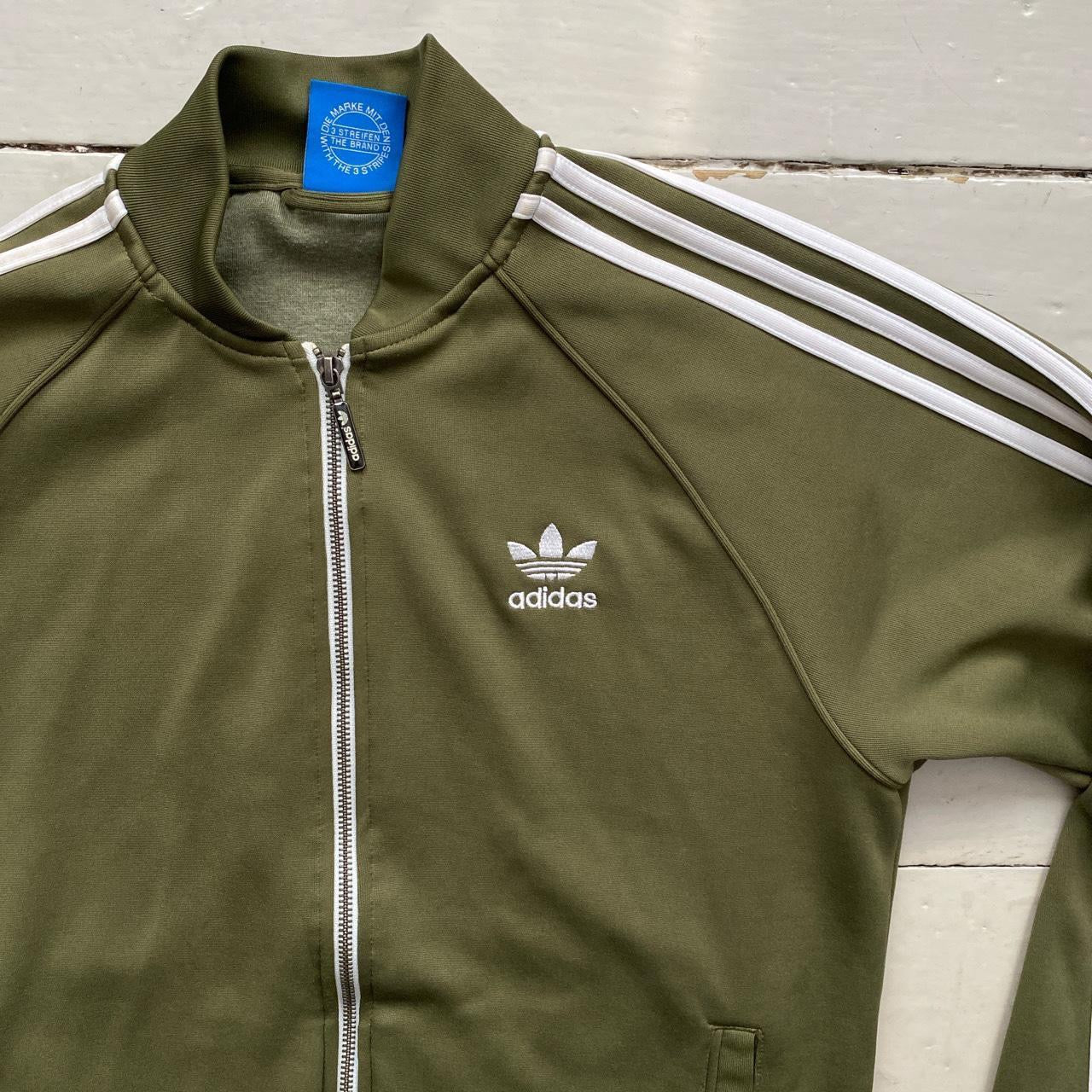 Adidas SST Olive Track Jacket (Medium)