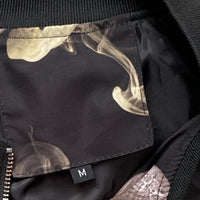 Black Skulls Bomber Jacket (Medium)