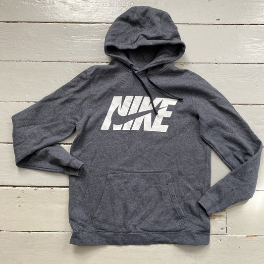 Nike Club Swoosh Grey Hoodie (Small)