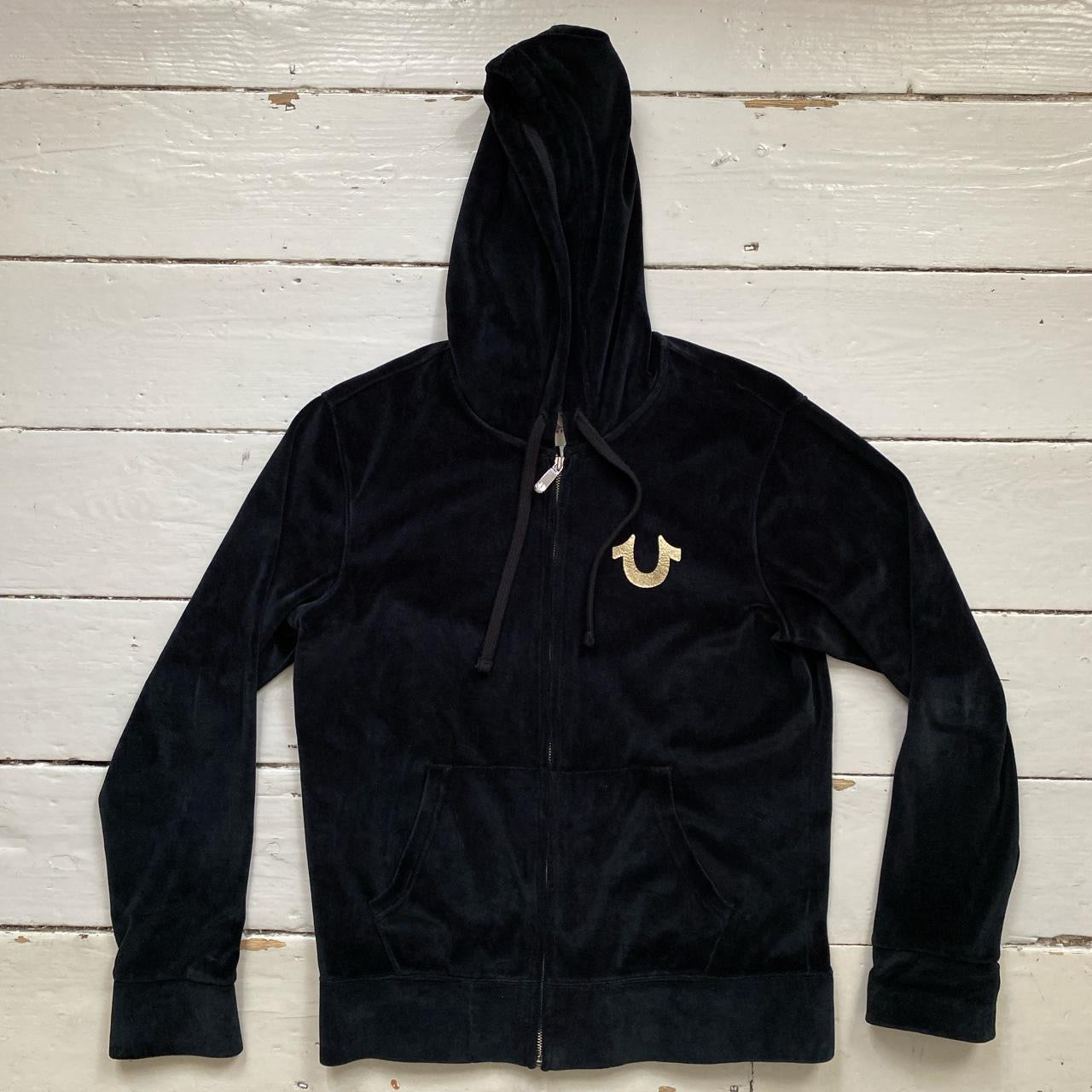 True Religion Velour Hoodie (Small)