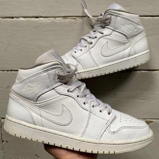 Jordan 1 Mid White (UK 9)