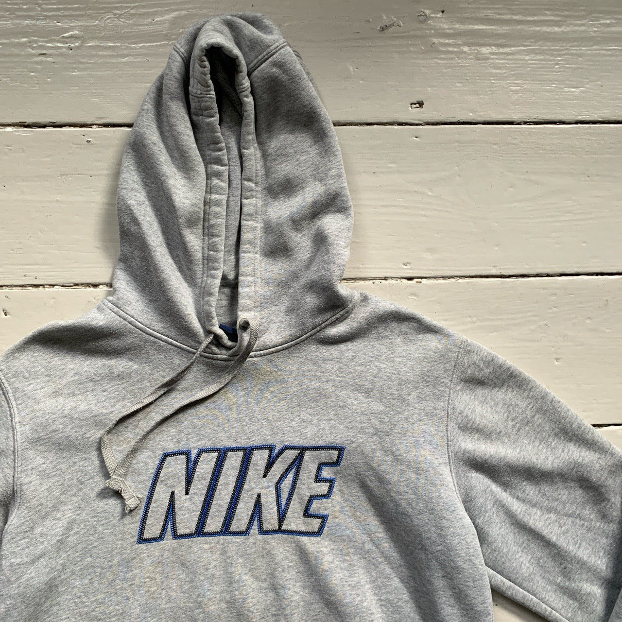 Nike Club Contrast Stitch Grey Hoodie (Medium)