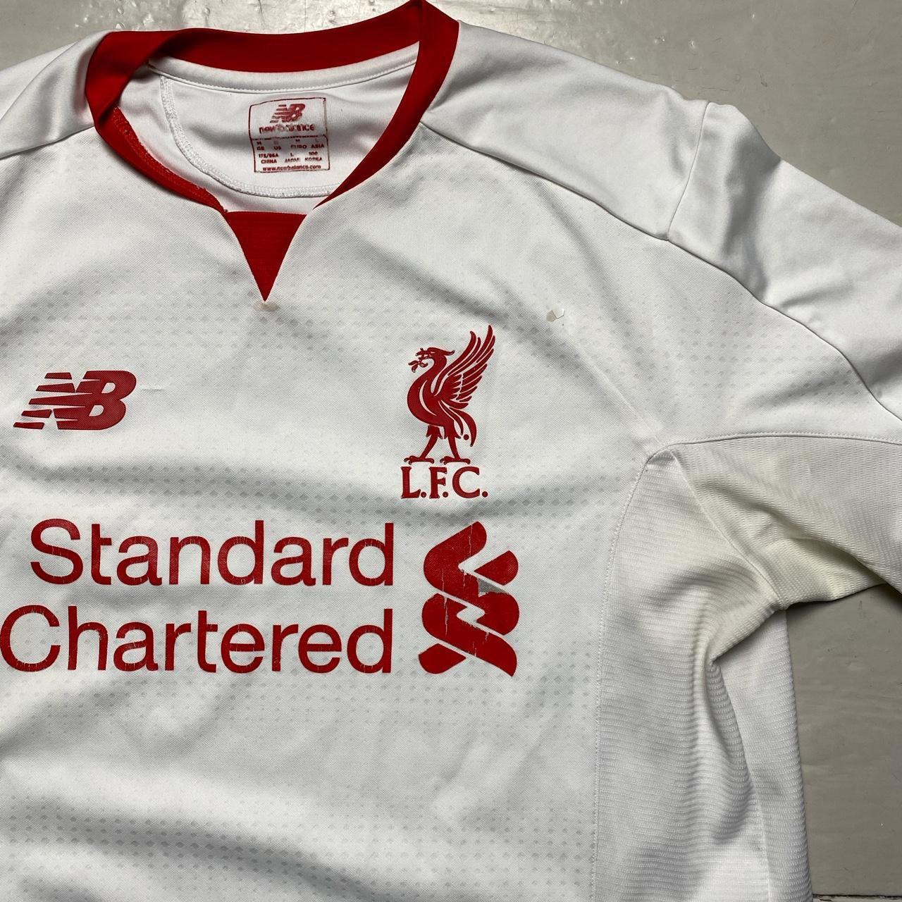 Liverpool New Balance White Jersey (Medium)