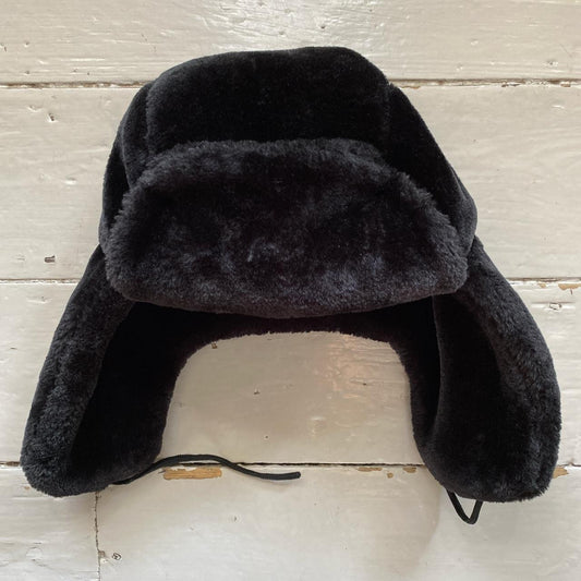 Russian Ushanka Hat Black