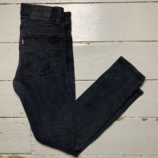 Levis 519 Black Skim Skinny Jeans (34/30)