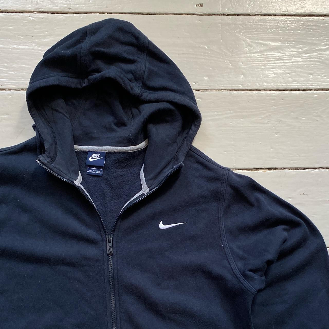 Nike Swoosh Navy Hoodie (Large)