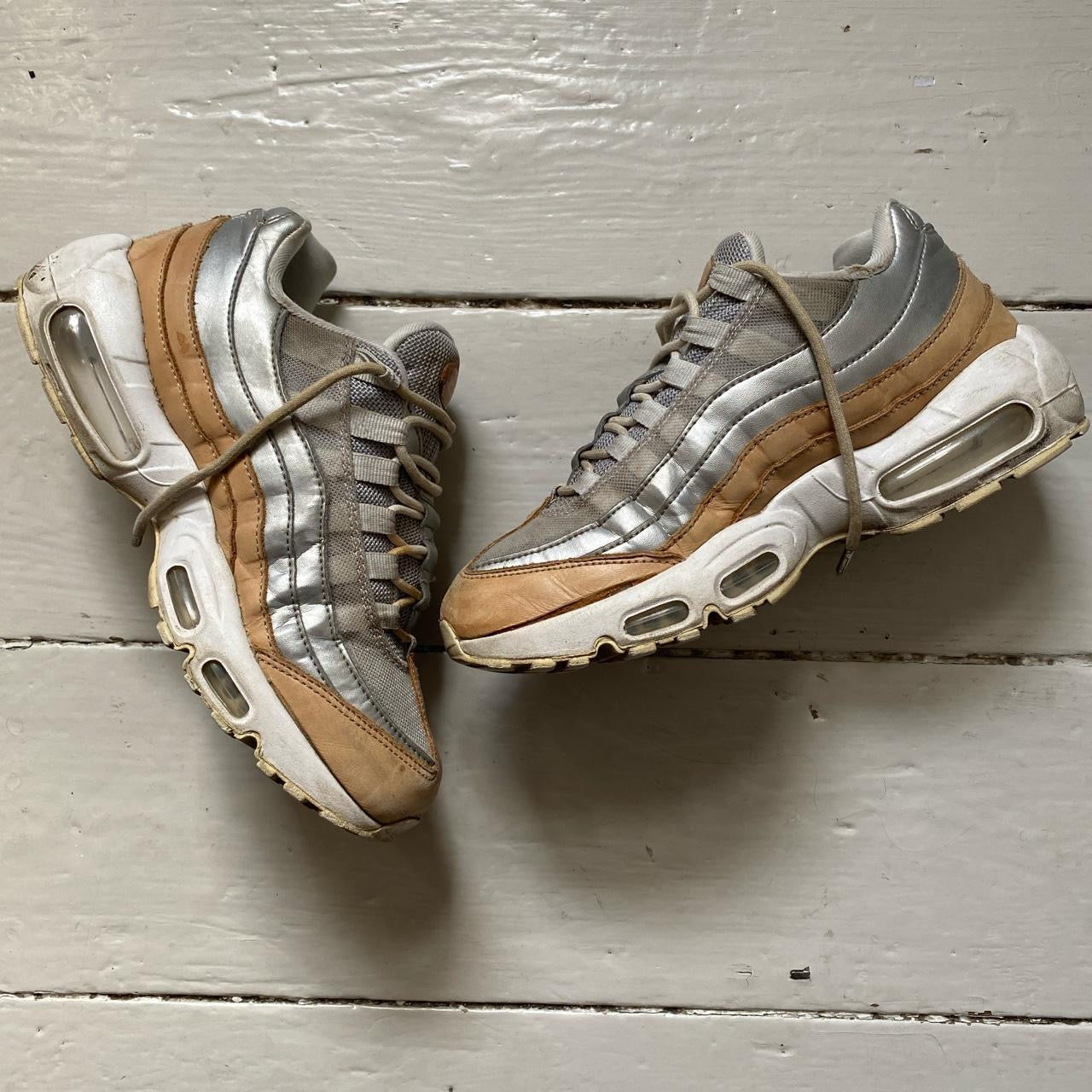 Nike Air Max 95 Brown and Silver (UK 5.5)