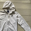 Nike Swoosh White Quarter Zip Hoodie (XS)
