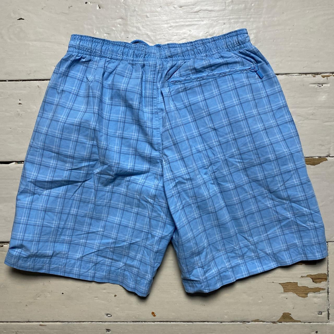 Adidas Vintage Light Blue Shorts (Small)