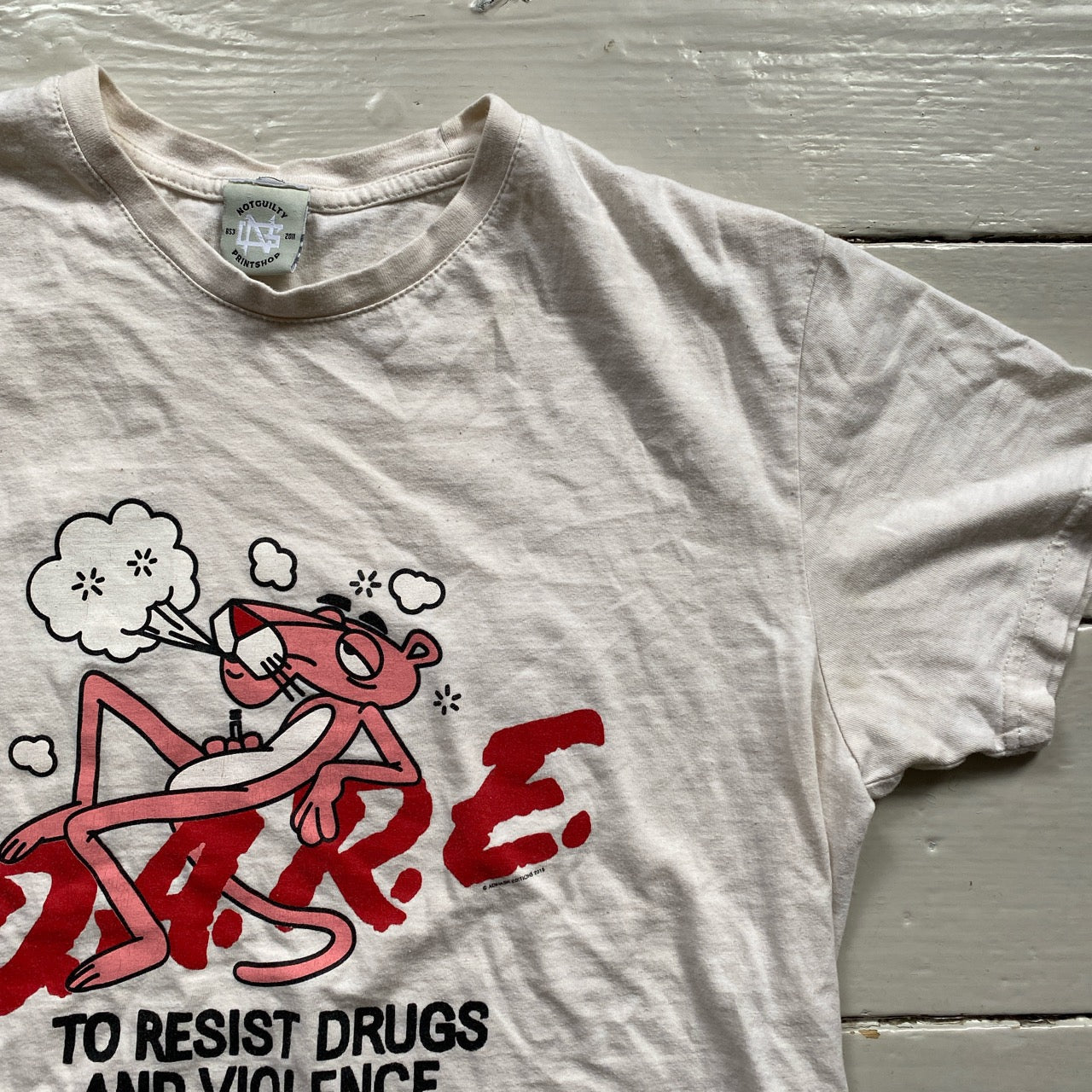 D.A.R.E Pink Panther T Shirt (Medium)