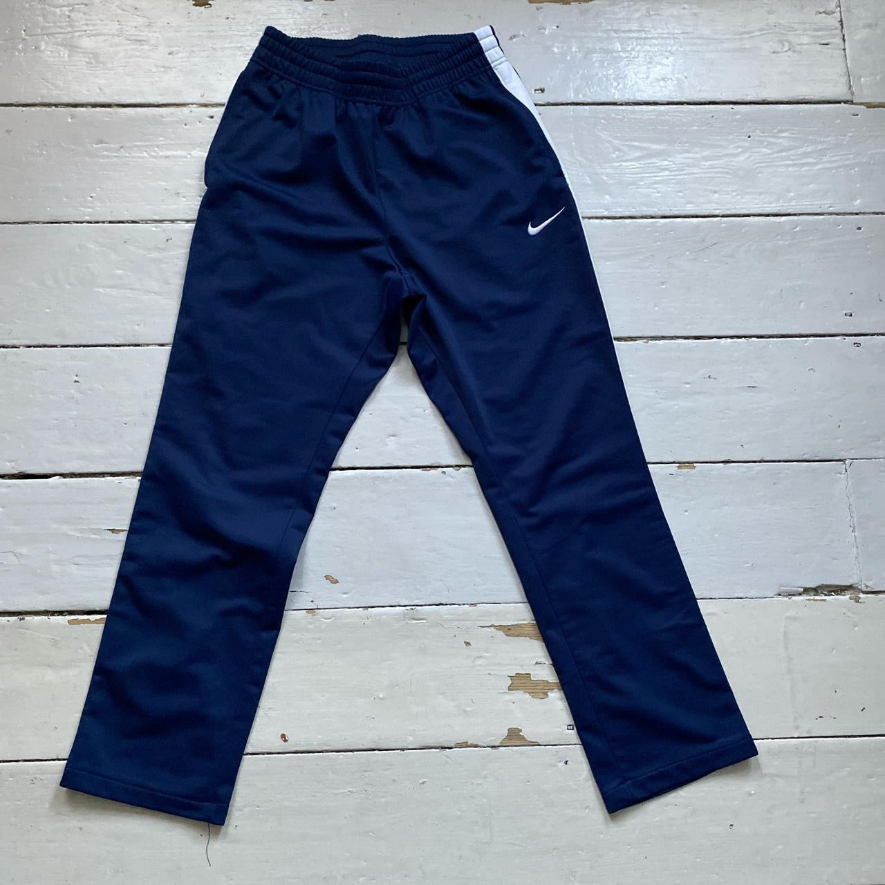 Nike Navy Track Bottoms (Small)