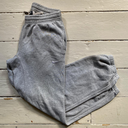 Nike Swoosh Grey Joggers (Small)