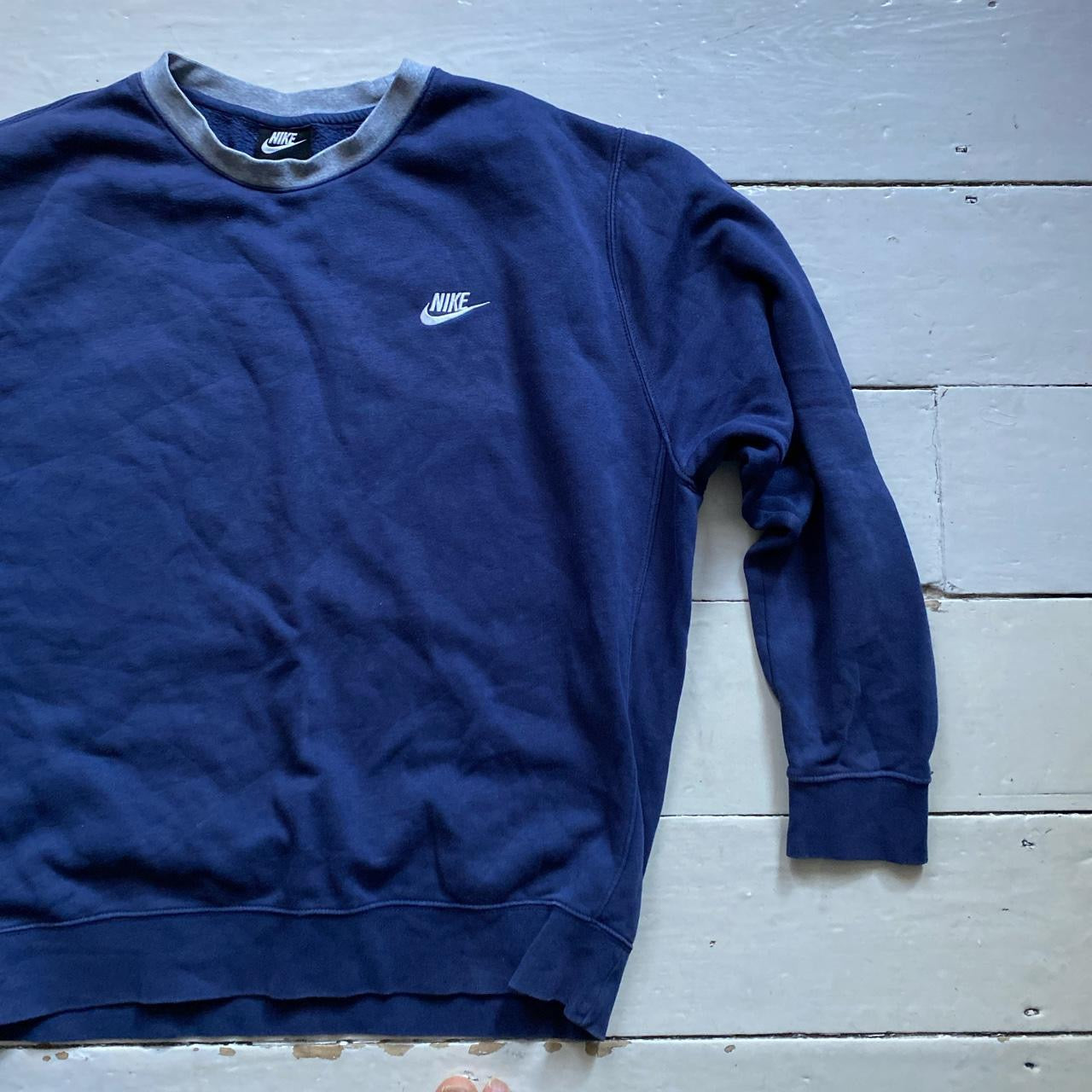 Nike Swoosh Navy Jumper (XL)