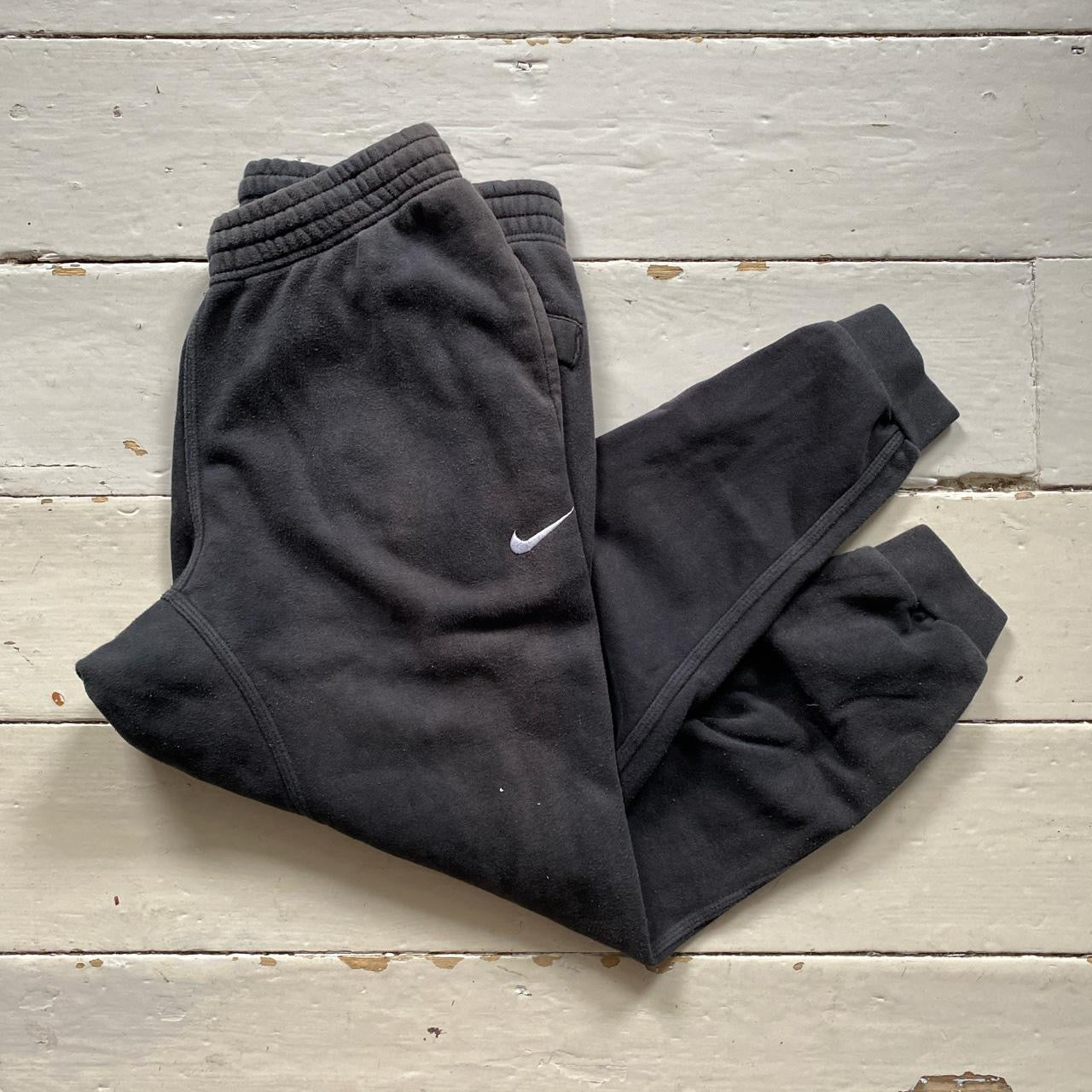 Nike Swoosh Black Joggers (Large)