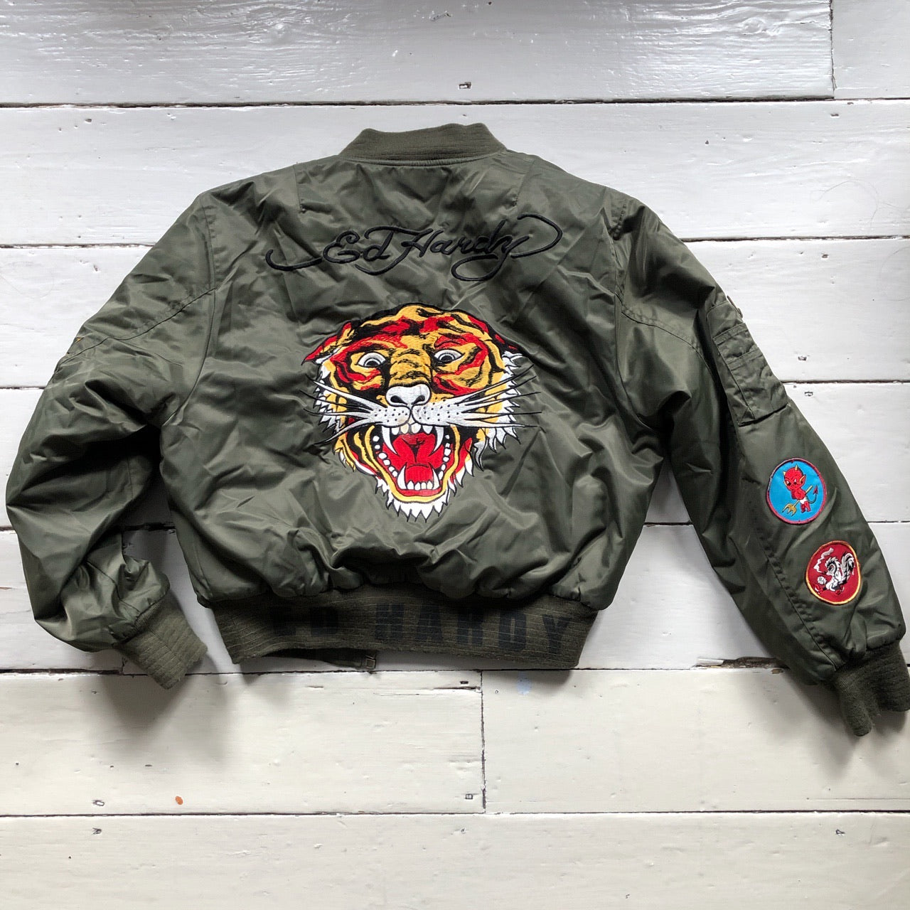 Ed Hardy Tiger Bomber Jacket (Medium)