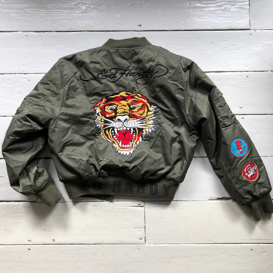 Ed Hardy Tiger Bomber Jacket (Medium)